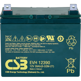 EVH 12390 Аккумуляторная батарея CSB BATTERY 11,5 ABS (акрило-бутадиен-стирол)