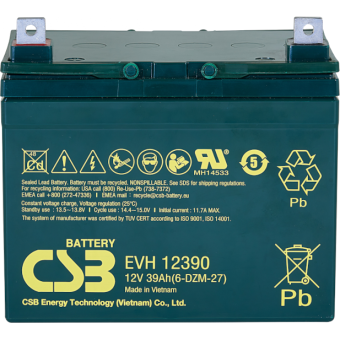 EVH 12390 Аккумуляторная батарея CSB BATTERY 11,5 ABS (акрило-бутадиен-стирол) EVH-12390