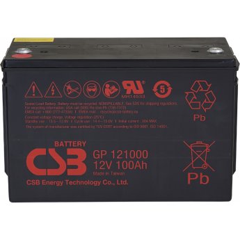 GP 121000 Аккумуляторная батарея CSB BATTERY 30,6 ABS (акрило-бутадиен-стирол)