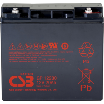 GP 12200 Аккумуляторная батарея CSB BATTERY 6,4 ABS (акрило-бутадиен-стирол)