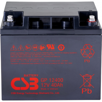 GP 12400 Аккумуляторная батарея CSB BATTERY 12,9 ABS (акрило-бутадиен-стирол)