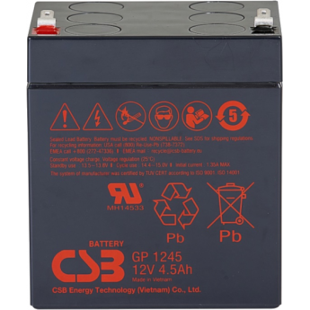 GP 1245 Аккумуляторная батарея CSB BATTERY 1,66 ABS (акрило-бутадиен-стирол)