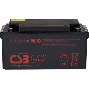 GP 12650 Аккумуляторная батарея CSB BATTERY 20 ABS (акрило-бутадиен-стирол)