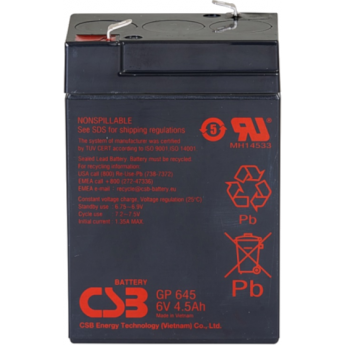 GP 645 Аккумуляторная батарея CSB BATTERY 0,84 ABS (акрило-бутадиен-стирол)