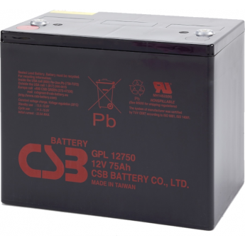 GPL 12750 Аккумуляторная батарея CSB BATTERY 25,6 ABS (акрило-бутадиен-стирол)