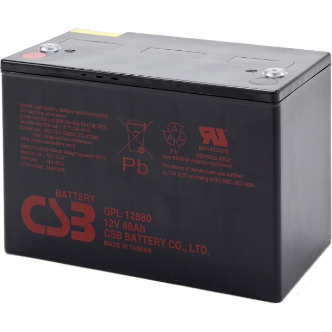 GPL 12880 Аккумуляторная батарея CSB BATTERY 29,7 ABS (акрило-бутадиен-стирол) GPL-12880
