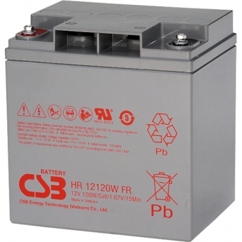 HR 12120W Аккумуляторная батарея CSB BATTERY 10,2 ABS (акрило-бутадиен-стирол)