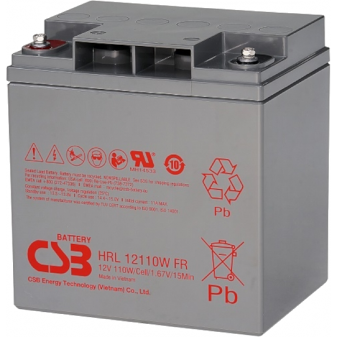 HRL 12110W Аккумуляторная батарея CSB BATTERY 9,9 125x175x166 HRL-12110W