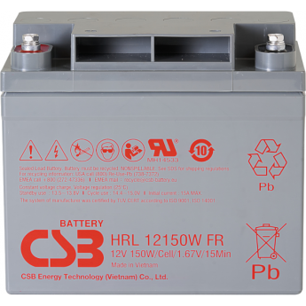 HRL 12150W Аккумуляторная батарея CSB BATTERY 11,9 130x172x195,6 HRL 12150W Аккумуляторная батарея CSB BATTERY 11,9 130x172x195,6