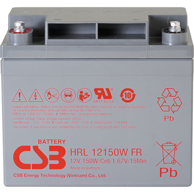HRL 12150W Аккумуляторная батарея CSB BATTERY 11,9 130x172x195,6 HRL-12150W