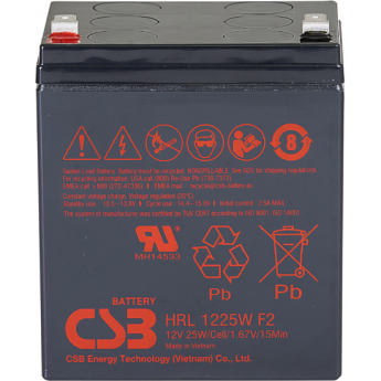 HRL 1225W Аккумуляторная батарея CSB BATTERY 1,9 70x106,1x90