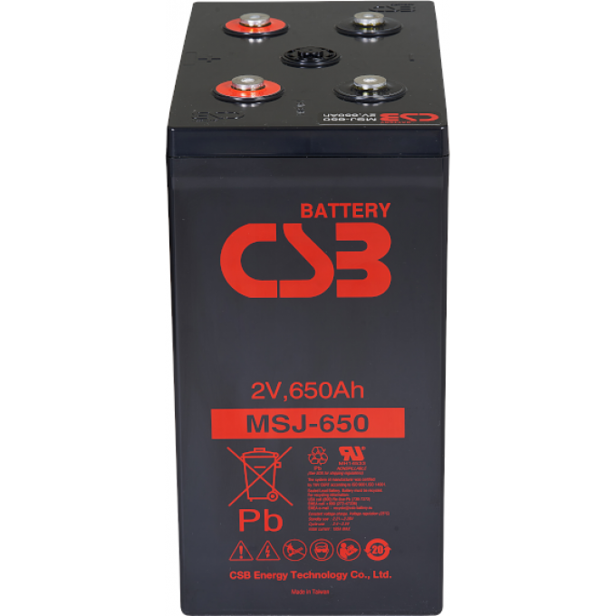 MSJ 650 Аккумуляторная батарея CSB BATTERY 46,6 171x339x307 MSJ-650